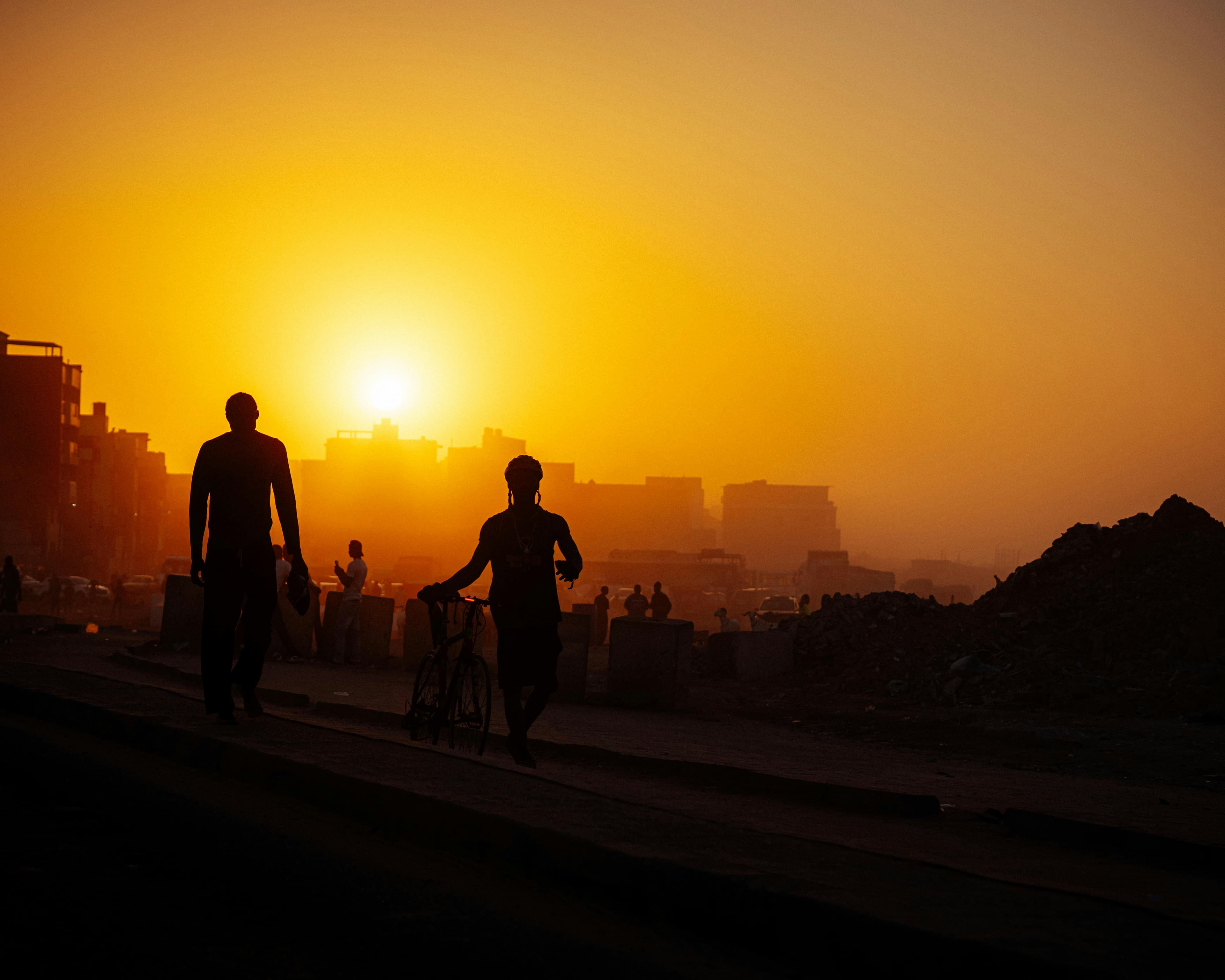Dakar glowing in the evening sun